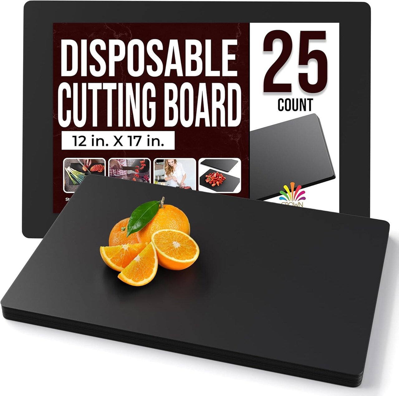 Disposable Multi-Use Plastic Work Surface Sheets for Crafting, Arts & DIY Projects, Classroom Activities, Baking & Food Prep, Table and Counter Protection, Single-Use Prep Mats in Multiple Sizes, Colors & Counts